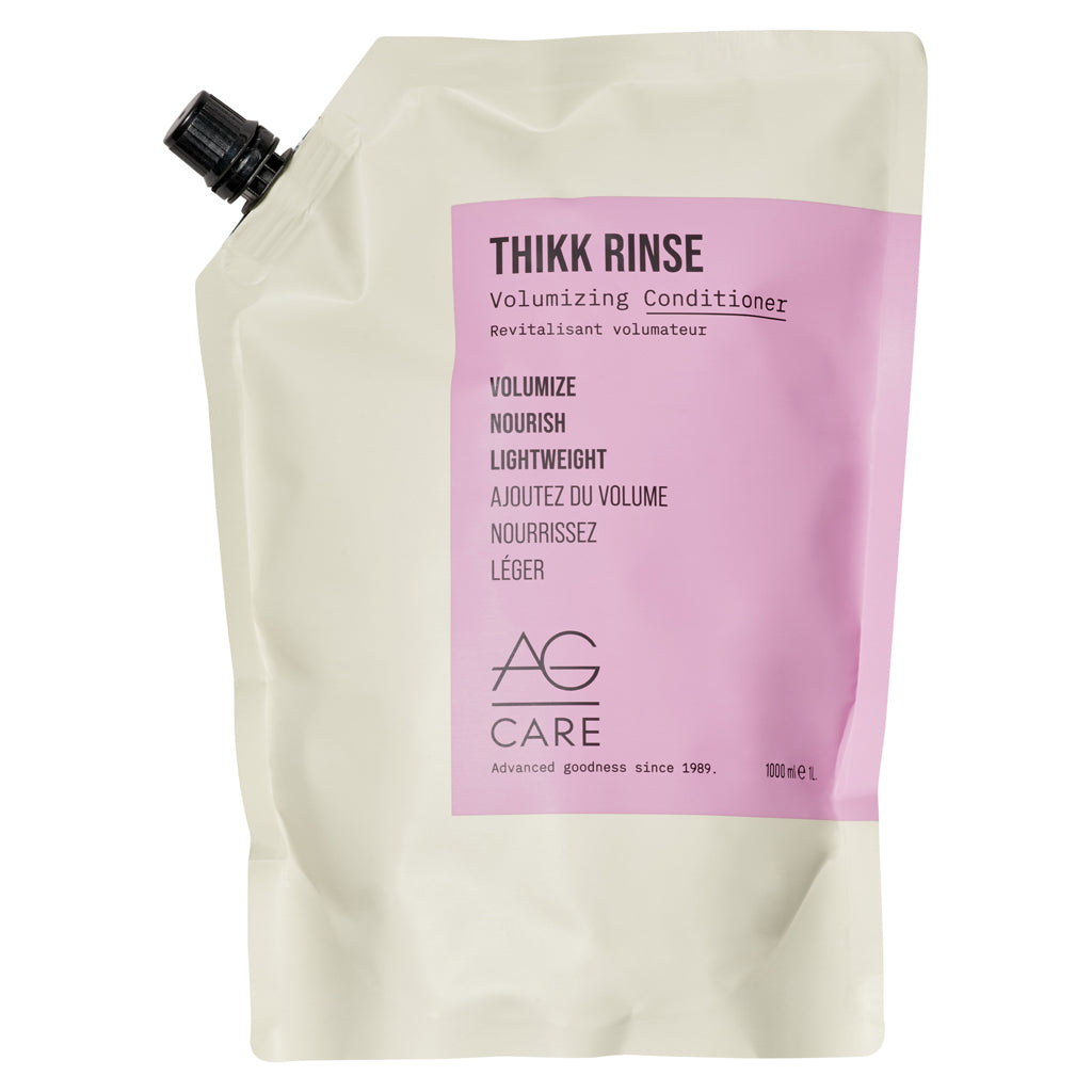 AG Thikk Rinse Volumizing Conditioner 1L Refill Pouch - Zennkai