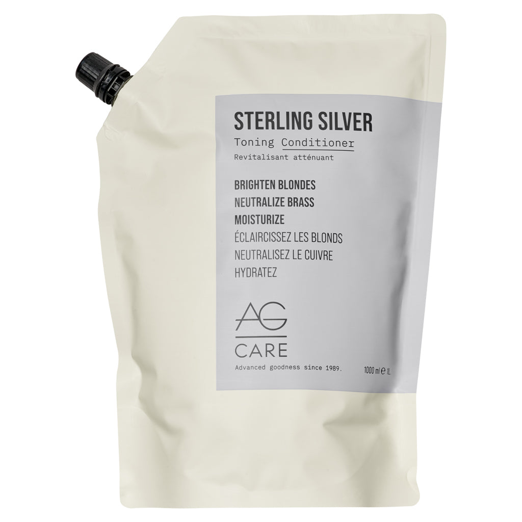 AG Sterling Silver Toning Conditioner 1L Refill Pouch - Zennkai