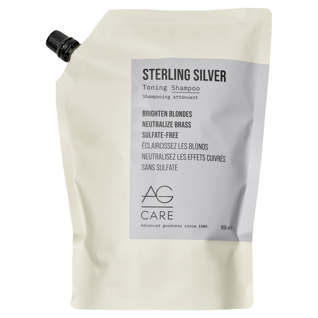 AG Sterling Silver Toning Shampoo 1L Refill Pouch - Zennkai