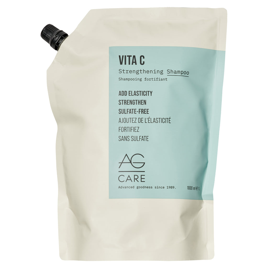 AG Vita C Strengthening Shampoo 1L Refill Pouch - Zennkai