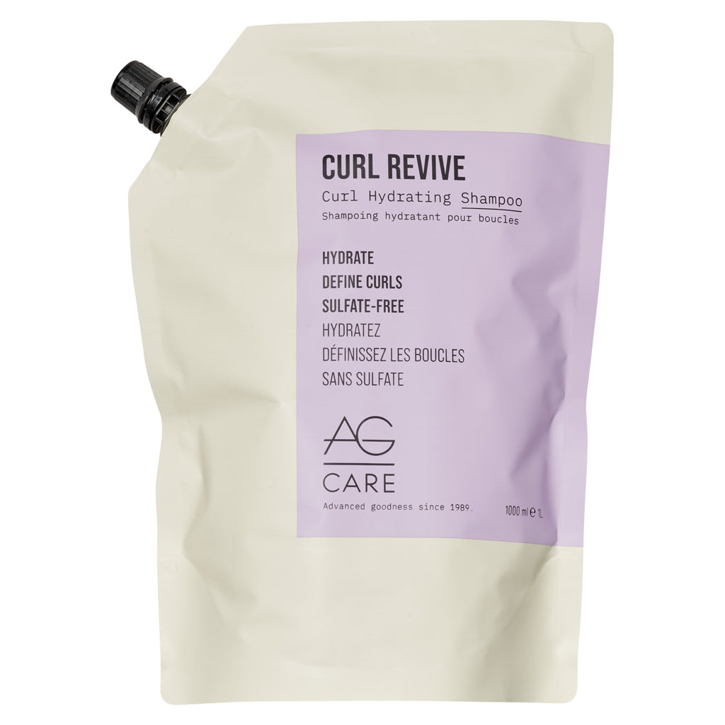AG Curl Revive Curl Hydrating Shampoo 1L Refill Pouch - Zennkai