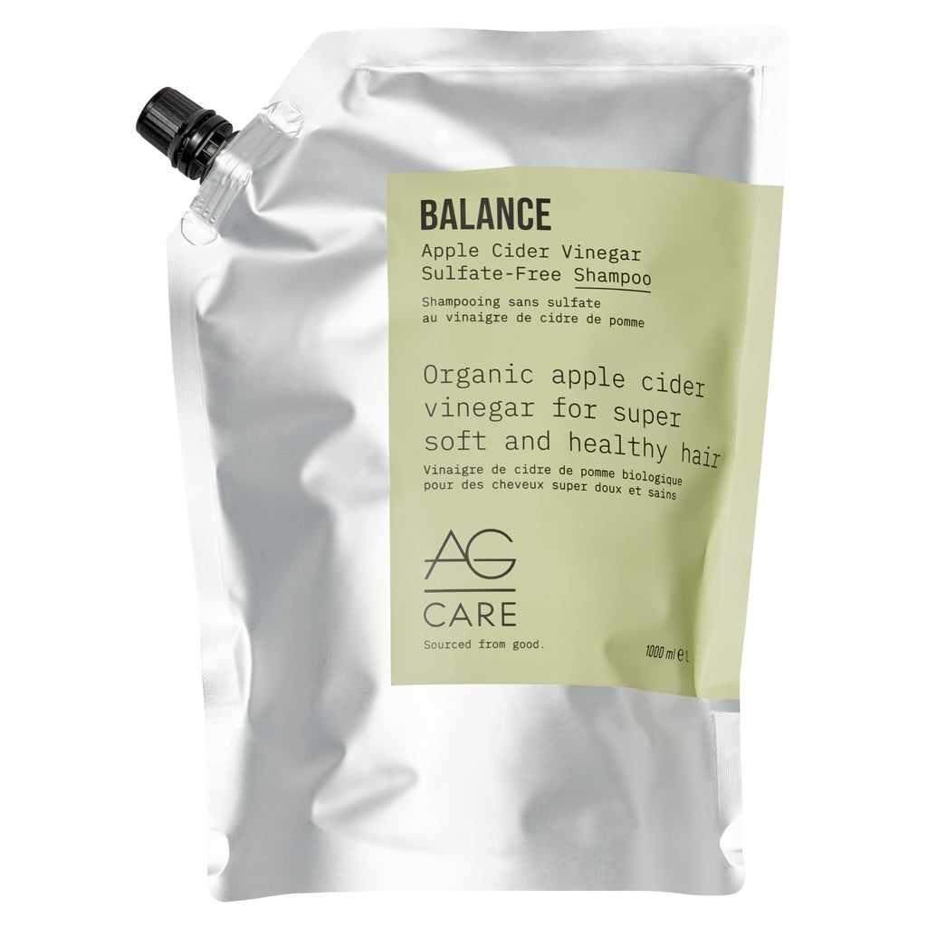 AG Balance Apple Cider Vinegar Sulfate-Free Shampoo 1L Refill Pouch - Zennkai