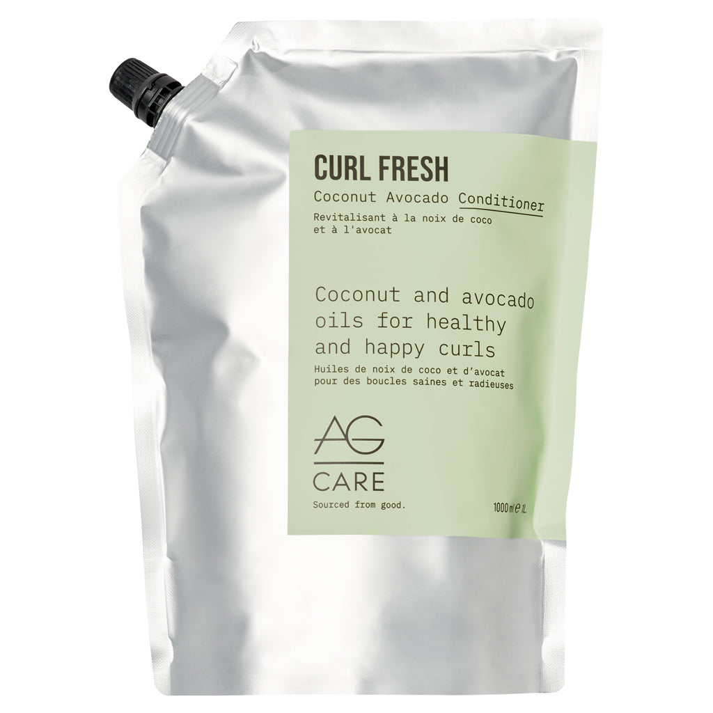 AG Curl Fresh Coconut Avocado Conditioner 1L Refill Pouch - Zennkai