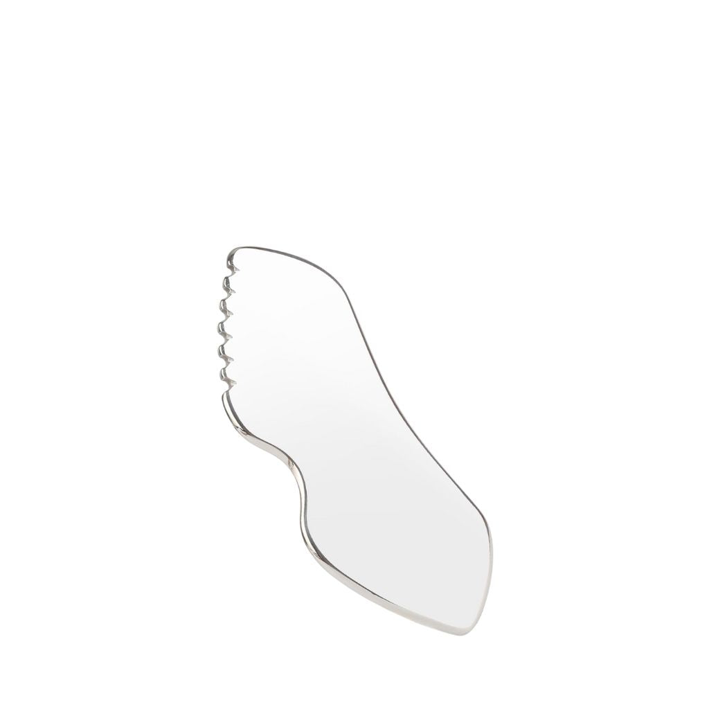 Stainless Steel Facial Gua Sha with Comb Teeth