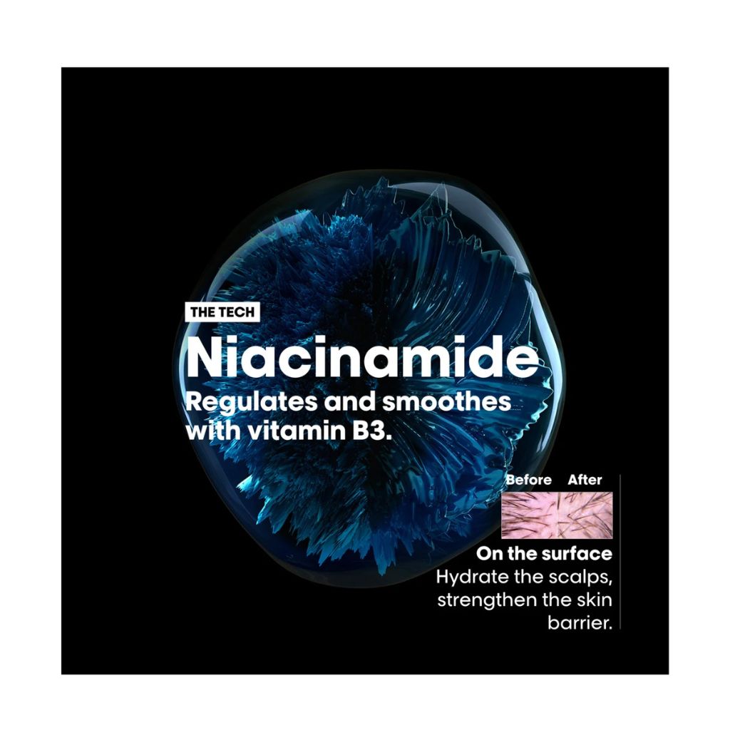 L'Oréal Professionnel Scalp Advanced enriched with Niacinamide Vitamin B3 for scalp soothing