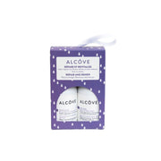 Alcôve Curl Holiday Kit — 4-piece curl care gift set with teal cosmetic bag