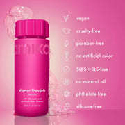 Amika Shower Thoughts Soft + Silky Body Wash Vegan, Clean Formula - Zennkai
