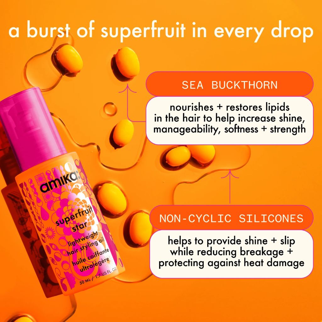 Amika Superfruit Star Lightweight Hair Styling Oil - Zennkai