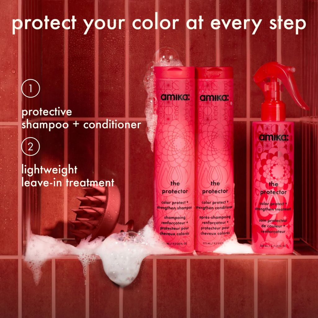 Amika The Protector Color Protect + Strengthen Shampoo Full Routine - Zennkai