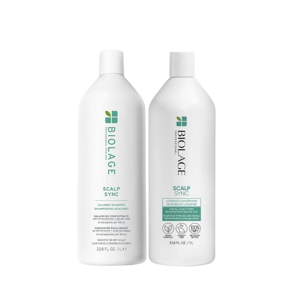 Biolage ScalpSync Calming 1 litre professional sensitive scalp shampoo conditioner Canada
