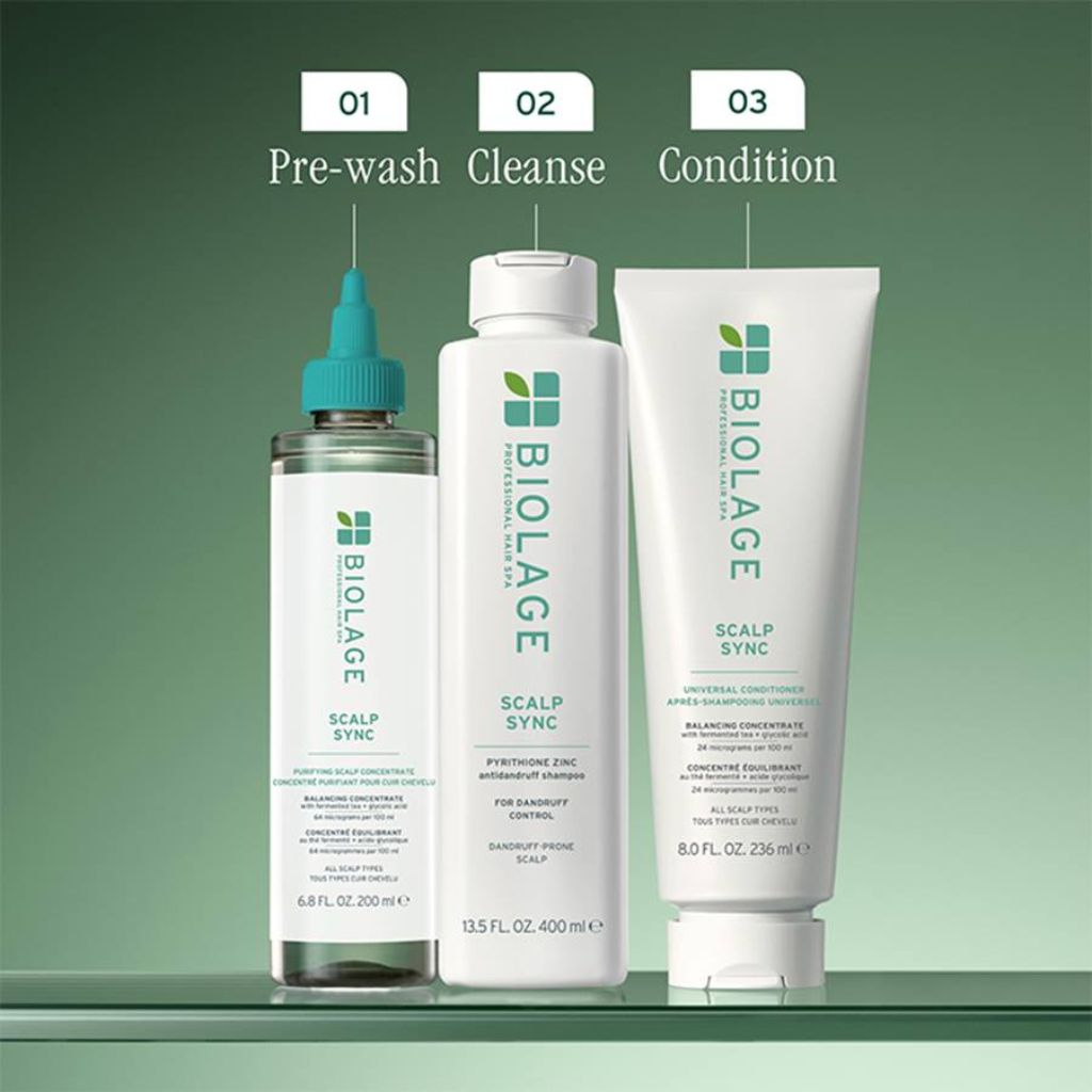 Biolage Scalpsync Anti-Dandruff Shampoo for Dandruff and Flacky Scalps Full Routine - Zennkai
