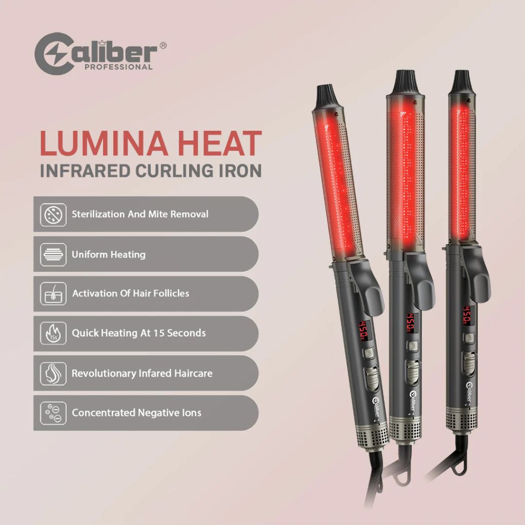 Caliber Lumina Heat Infrared Curling Iron 1 1/4"