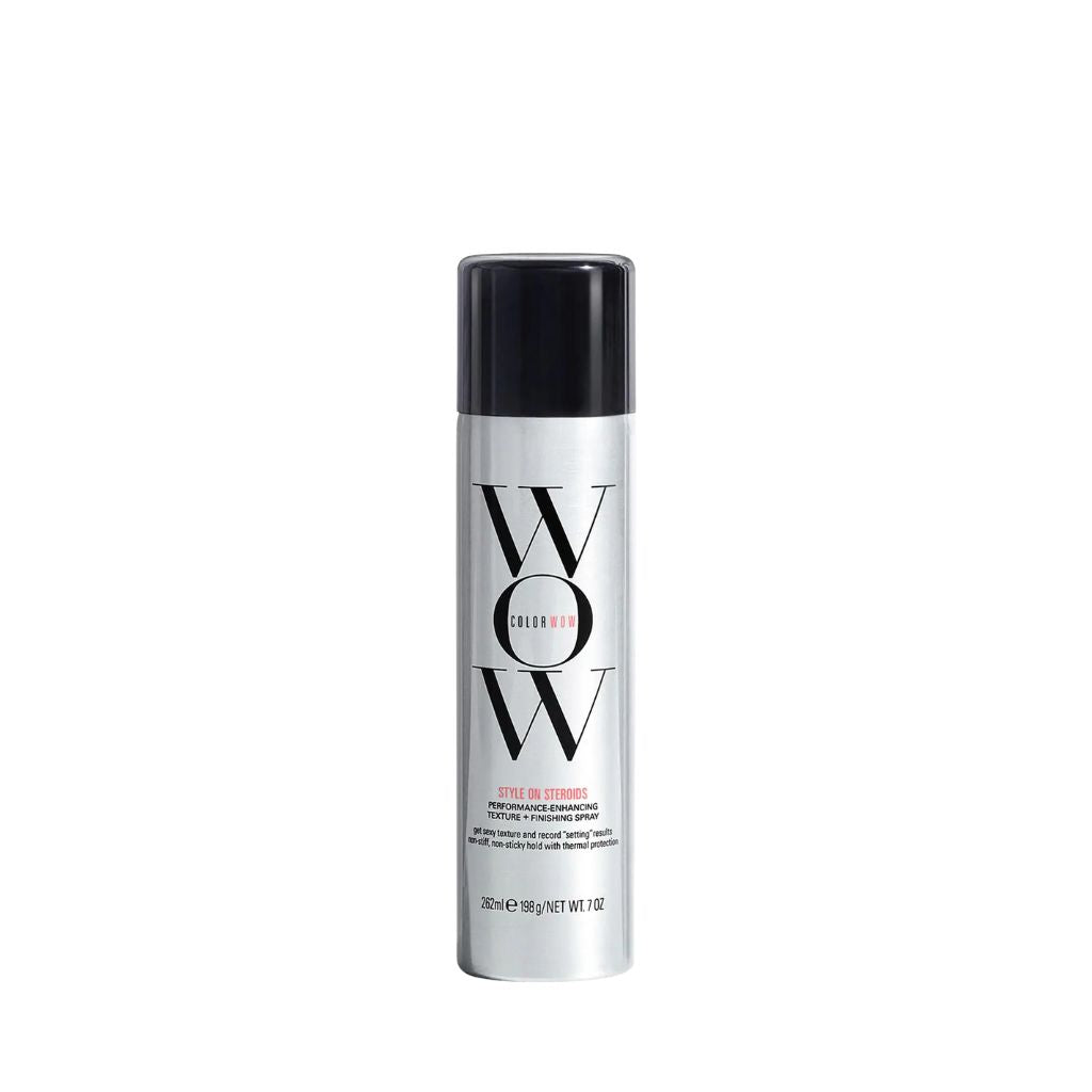 COLOR WOW Style on Steroids Texturizing Spray 262ml bottle — volume and texture spray for fine and colour-treated hair, available at Zennkai Canada
