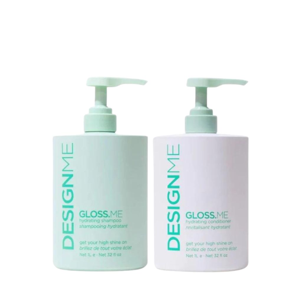 DESIGNME Gloss Me Hydrating 1 litre professional argan oil shampoo conditioner Canada