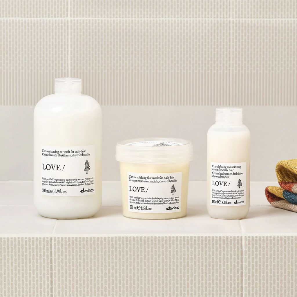 Davines LOVE Curl-Enhancing Co-Wash for Curly Hair Full Routine - Zennkai