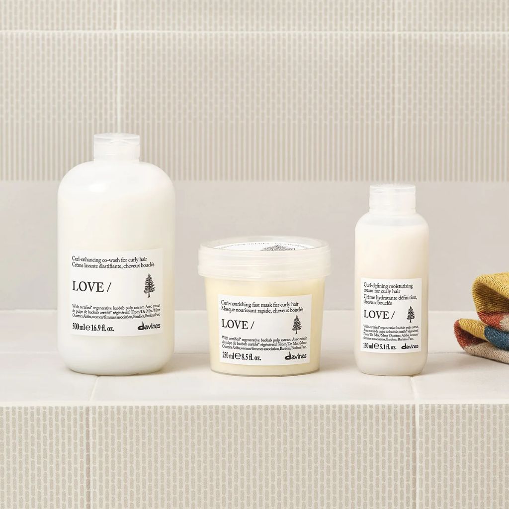 Davines Essential LOVE Curl Nourishing Fast Mask for Curly Hair Full LOVE Routine - Zennkai