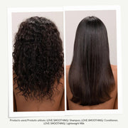 Davines Essential LOVE Smoothing Lightweight Milk for Frizzy Hair Before and After - Zennkai