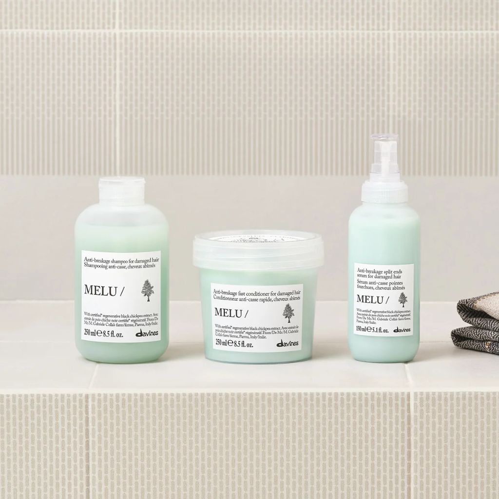 Davines MELU Anti-Breakage Conditioner for Damaged Hair Full Routine - Zennkai