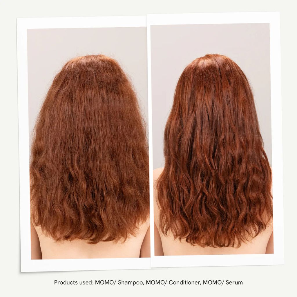 Davines MOMO Bundle for Dry Hair Before and After Zennkai