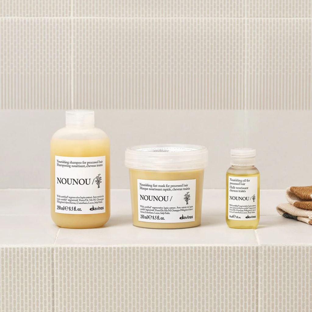 Davines Essential NOUNOU Nourishing Oil for Processed Hair Full routine - Zennkai