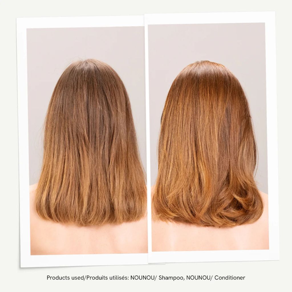Davines NOUNOU Shampoo for Processed Hair Before and After Short Hair - Zennkai