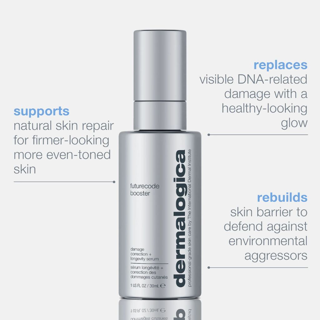 Dermalogica FutureCode Booster 30ml damage-correcting longevity serum available at Eccotique Spa