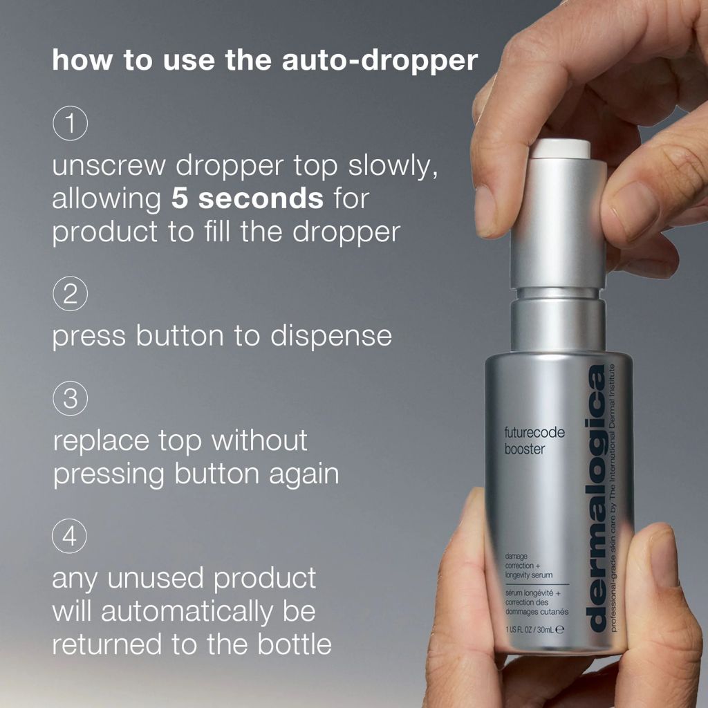 Dermalogica FutureCode Booster 30ml damage-correcting longevity serum available at Eccotique Spa