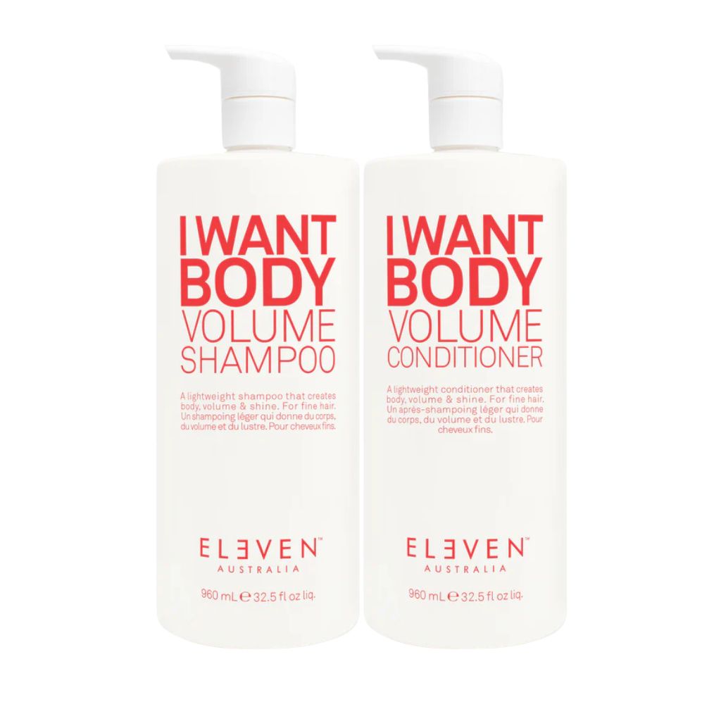 Eleven Australia I Want Body 960ml professional volume fine hair shampoo conditioner Canada