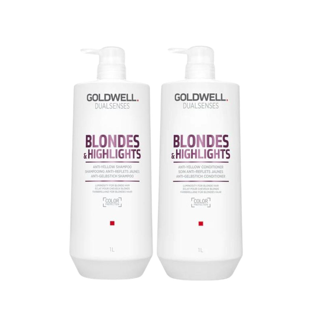Goldwell Blondes Highlights 1 litre professional blonde highlighted hair shampoo conditioner Canada