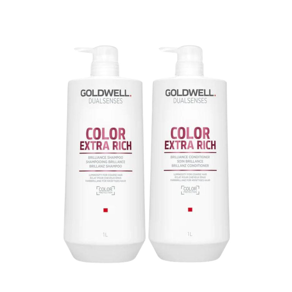 Goldwell Color Extra Rich 1 litre professional colour moisture thick hair shampoo conditioner Canada