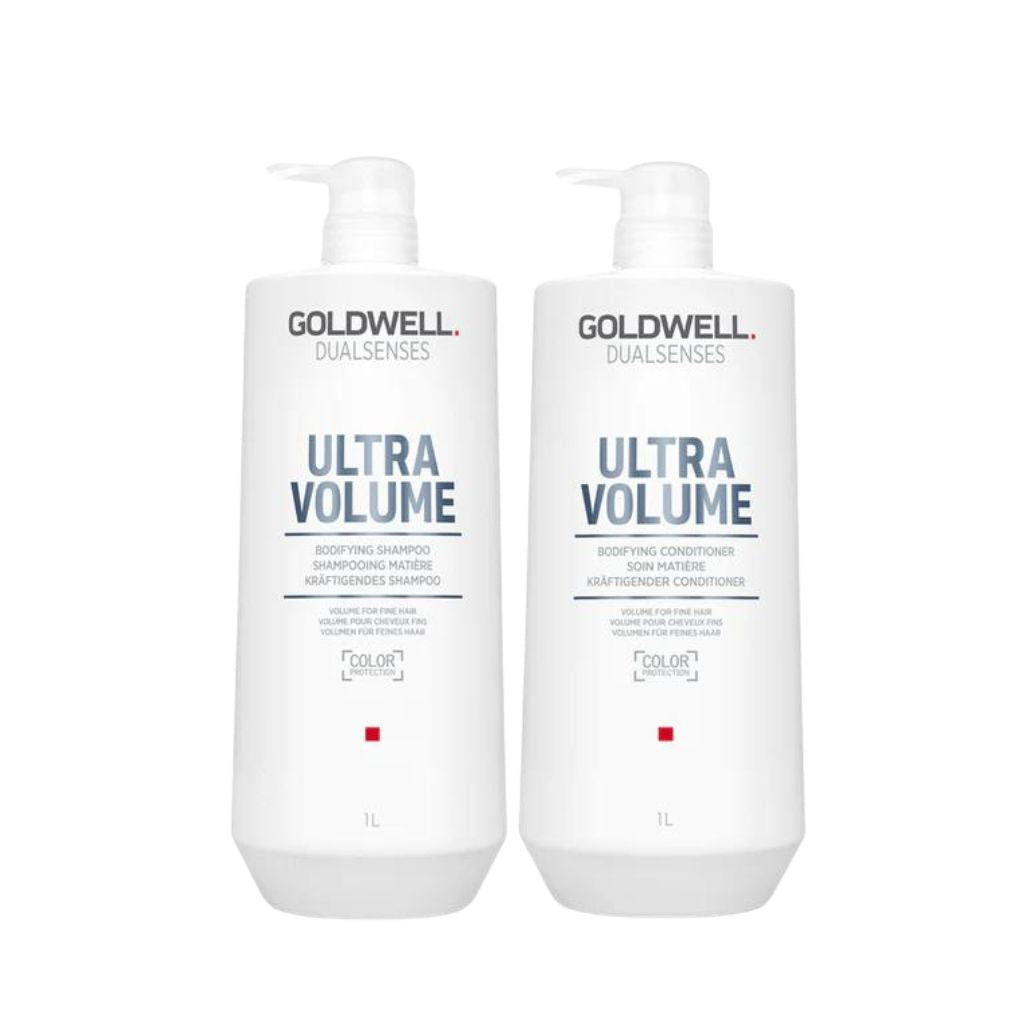 Goldwell Ultra Volume 1 litre professional volumising fine hair shampoo conditioner Canada
