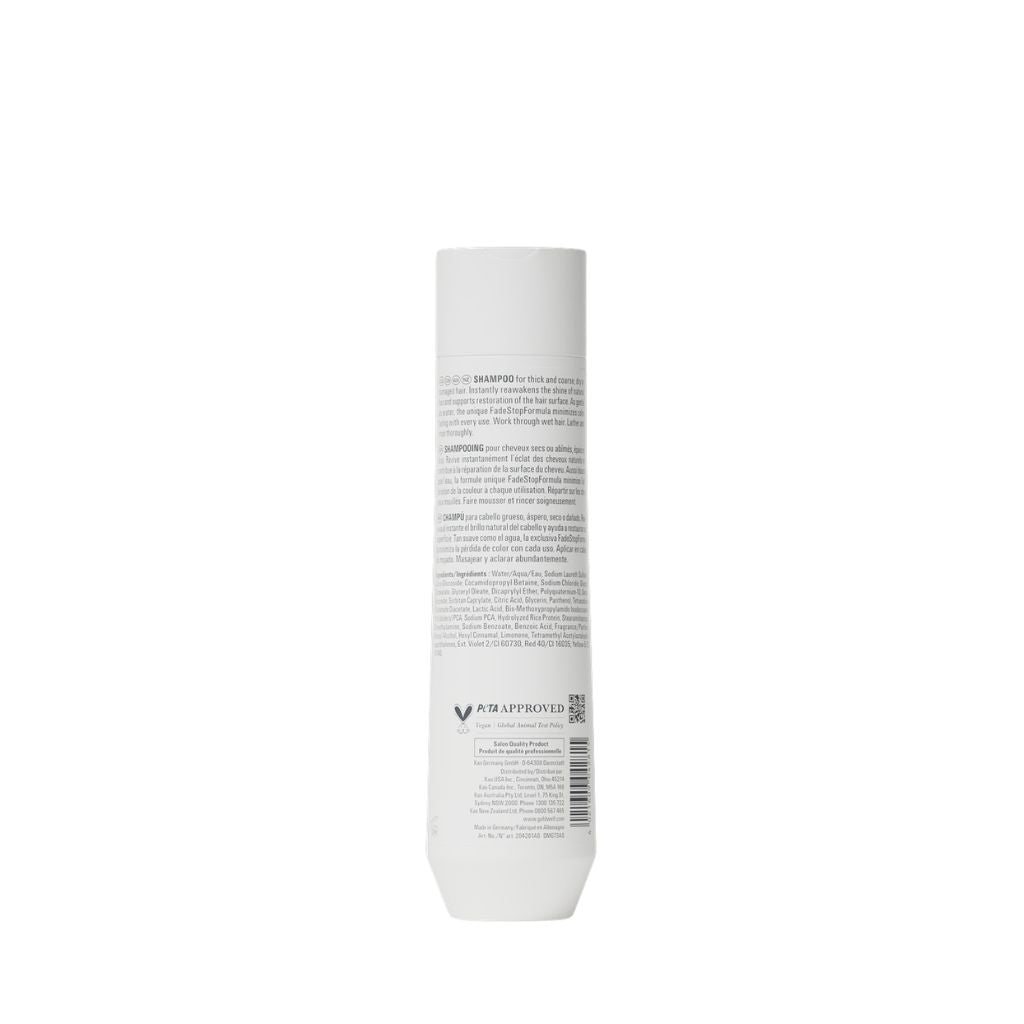 Goldwell Dualsenses Just Smooth Taming Shampoo 300ml Back of Bottle - Zennkai