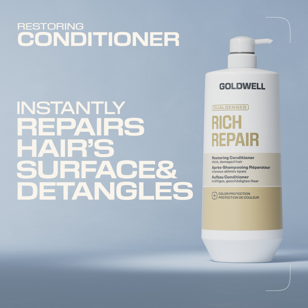 Goldwell Rich Repair Restoring Conditioner 1L Key Benefits  - Zennkai