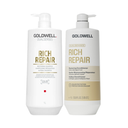 Goldwell Rich Repair Litre Duo for Damaged Hair - Zennkai