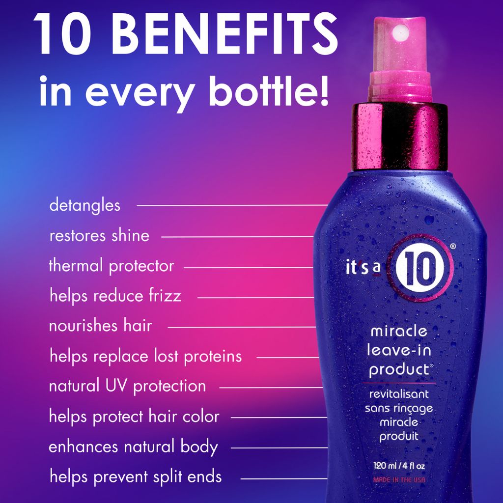 It's a 10 Miracle Leave-in Product 59ml Travel Size Benefits - Zennkai