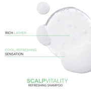 Joico Scalp Vitality key ingredients: stinging nettle extract, rosehip oil, pea and vegetable proteins