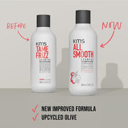 KMS All Smooth Shampoo 750ml for Frizzy Hair Old vs New Packaging - Zennkai