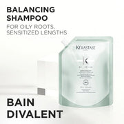 Kerastase Bain Divalent Shampoo Refill Pouch for Oily Hair Balancing Shampoo Zennkai Canada