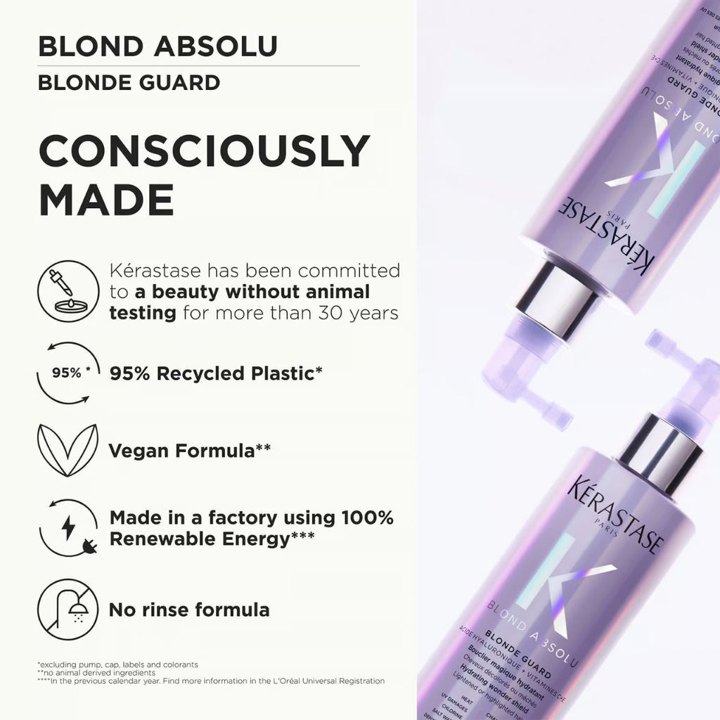 Kerastase Blond Absolu Blonde Guard for Blonde or highlighted hair Conciously Made Recyclable - Zennkai