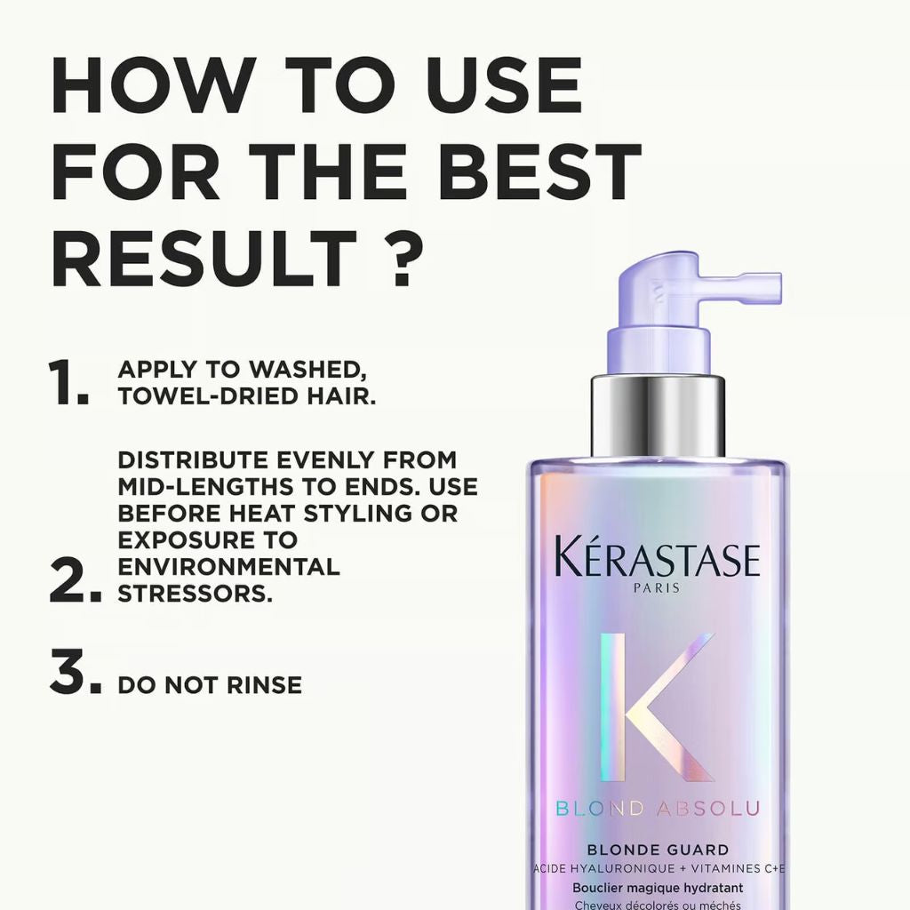 Kerastase Blond Absolu Blonde Guard for Blonde or highlighted hair Best Results  - Zennkai