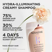 Kerastase Gloss Absolu Bain Creme Hydra-Glaze Shampoo for Thick Frizzy Hair Zennkai Canada