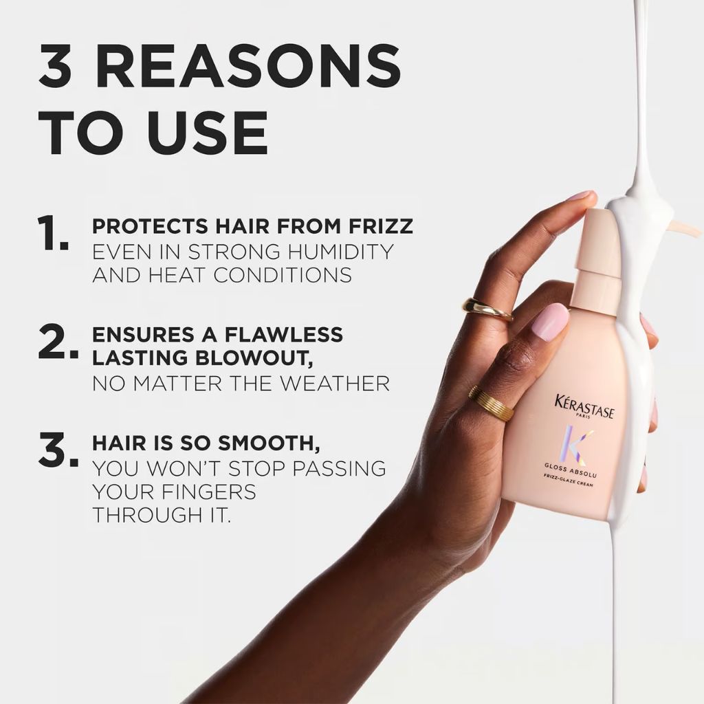 Kerastase Gloss Absolu Frizz-Glaze Cream Anti-Frizz Styling Cream protect from frizz Zennkai Canada