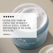 L'ANZA Healing Moisture Hair Masque application to dry brittle hair Zennkai