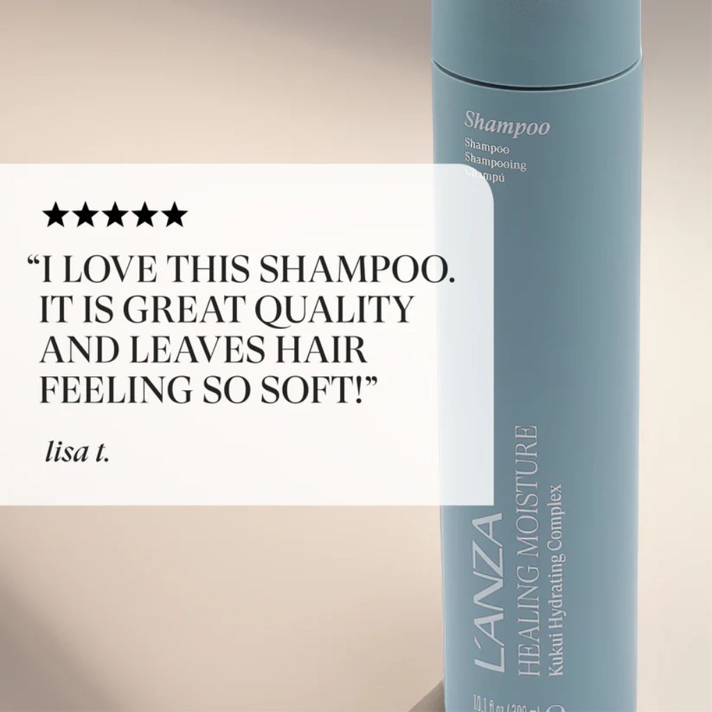 L'ANZA Healing Moisture Shampoo 950ml suitable for dry dehydrated and colour-treated hair Zennkai