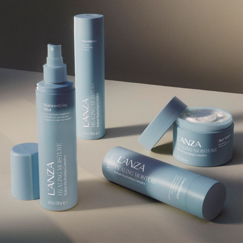 L'ANZA Healing Moisture Shampoo 950ml sulfate-free paraben-free vegan formula Zennkai