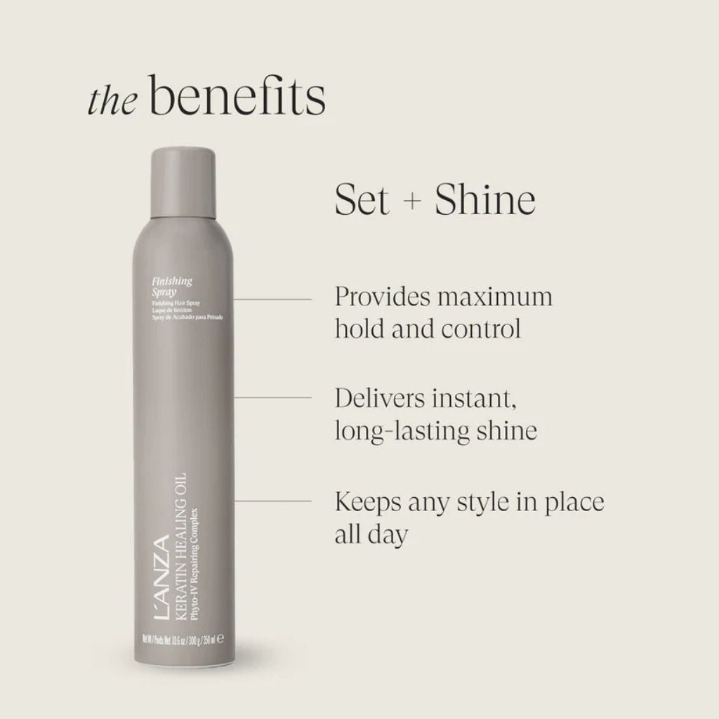 L'ANZA Keratin Healing Oil Finishing Spray four wildcrafted botanical oils ingredient callout Zennkai