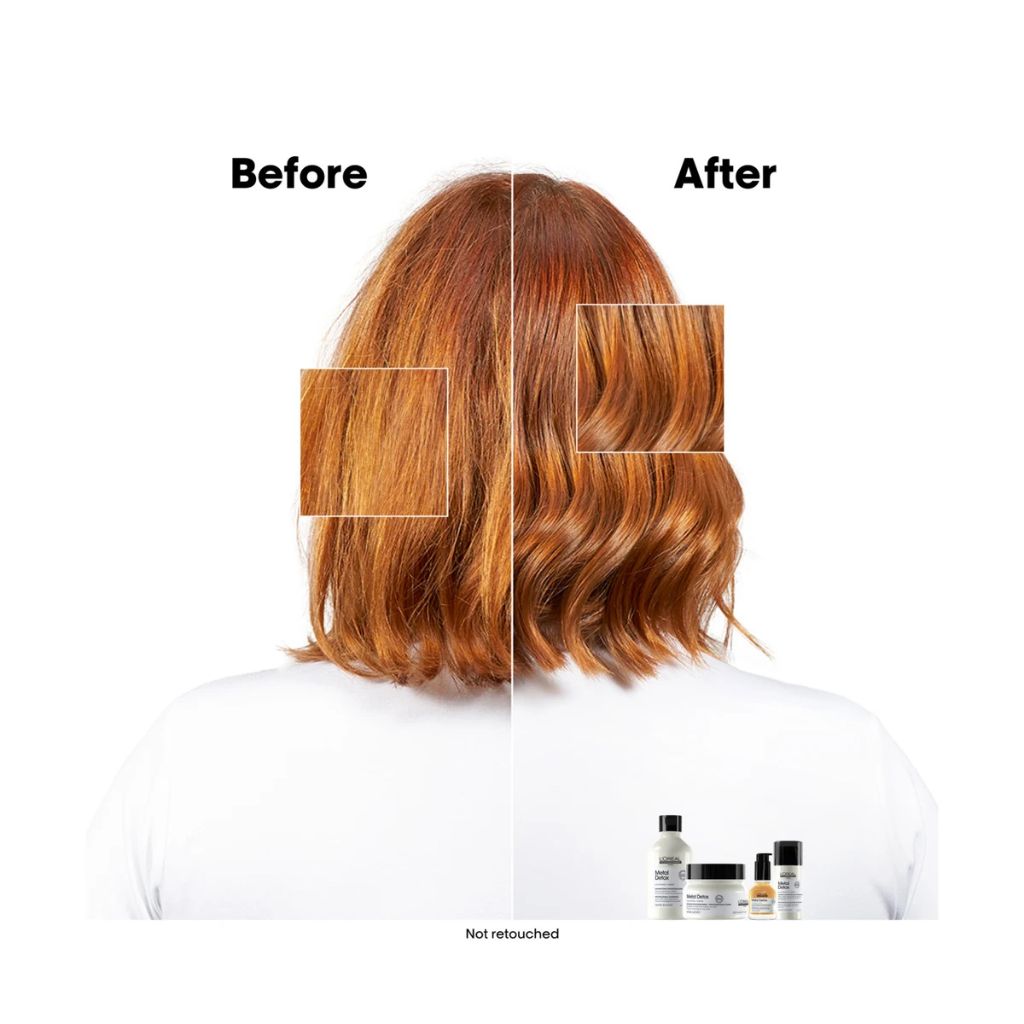 L'Oréal Metal Detox Shampoo — up to 87% less hair breakage and 2x shinier hair after use