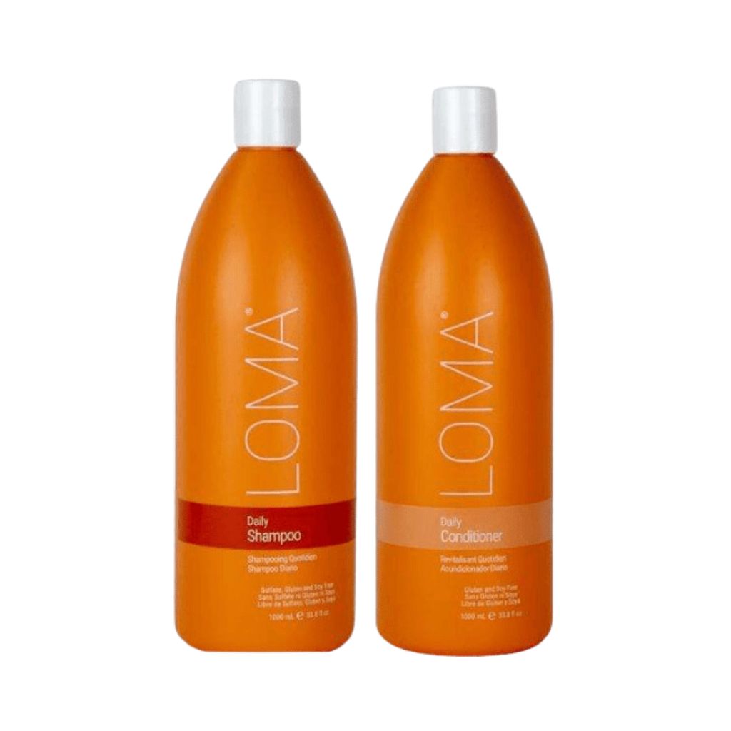 Loma Daily 1 litre professional organic everyday shampoo conditioner all hair types Canada