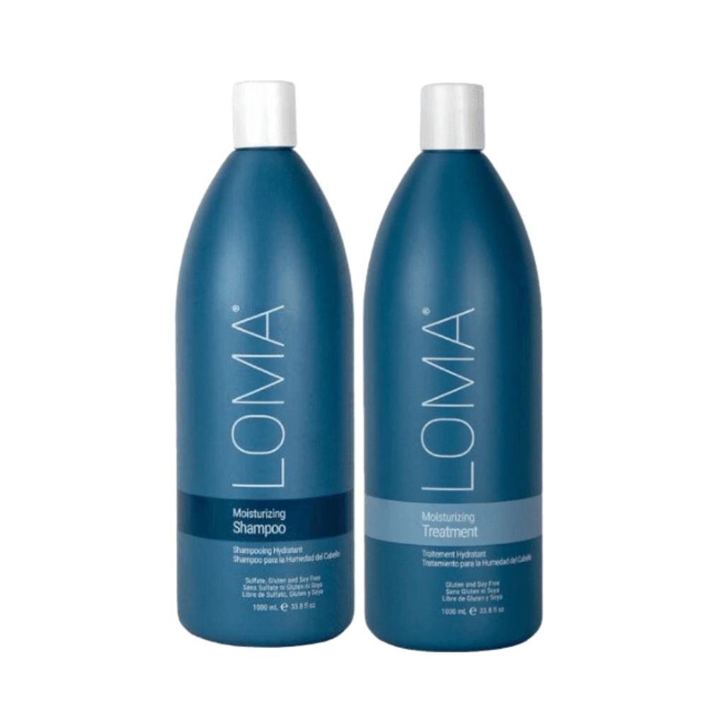 Loma Moisturizing 1 litre professional organic aloe vera shampoo conditioner dry hair Canada