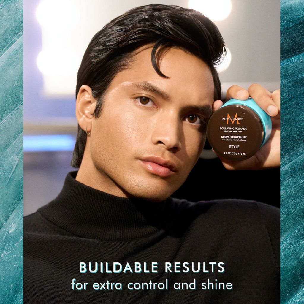 MoroccanOil Sculpting Pomade - High Hold & High Shine After Styling - Zennkai